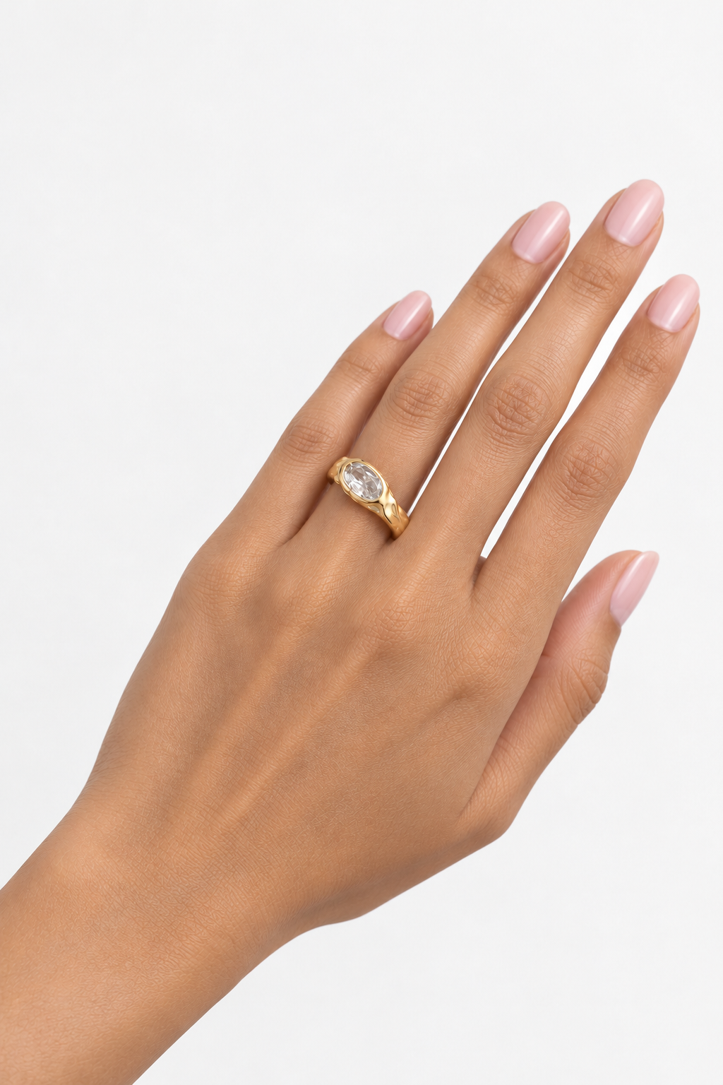 Anillo Trilogy con Piedra