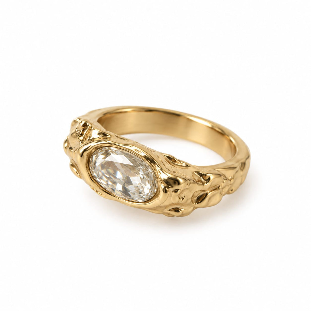 Anillo Trilogy con Piedra
